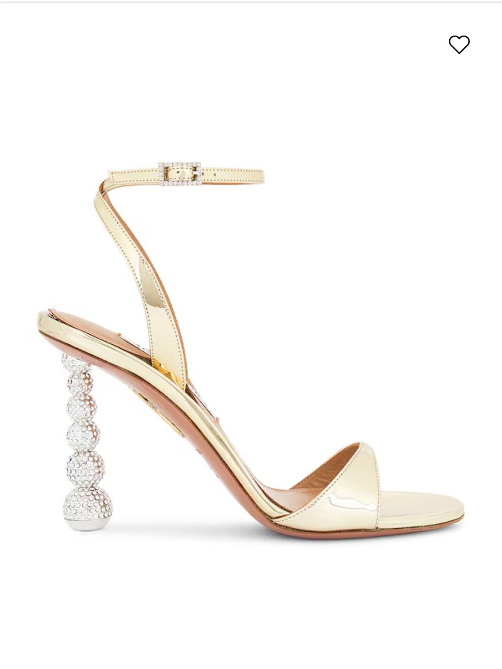 Women’s Ivory Ankle-Strap Crystal-Heel Sandals